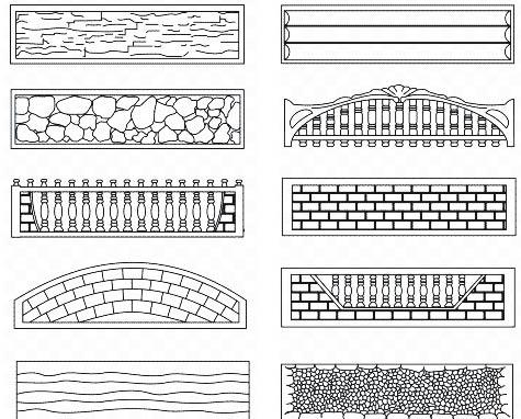 Декоративные заборы из бетона