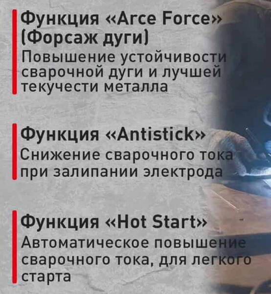 Что такое функция Antistick в сварочном инверторе