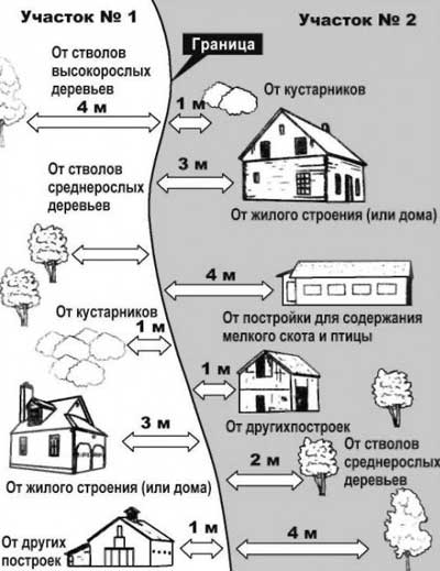 Забор между садовыми участками