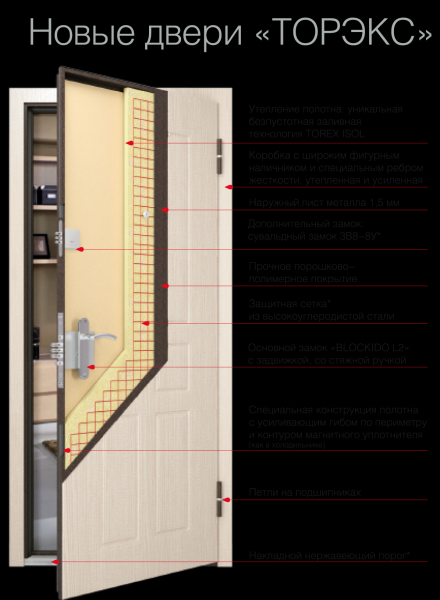 Обзор входных дверей Торекс